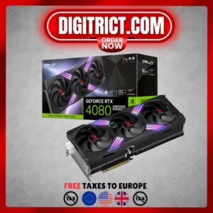 PNY GeForce RTX 4080 SUPER 16GB XLR8 Gaming VERTO OC 16GB GPU Gaming PC i9 laptop ti Placas gráficas Geforce RTX 4080