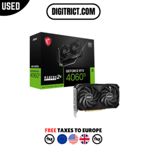 Used MSI RTX 4060ti VENTUS BLACK 2X 8G OC Gaming Graphics Card 4060 4060ti rtx 4060 ti 128-bit GDDR6 8Pin 5nm Desktop placa de video