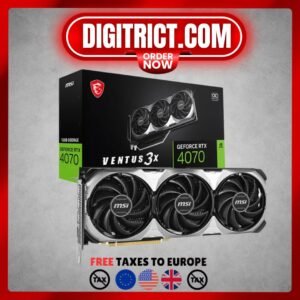 Original MSI GeForce RTX 4070 VENTUS 3X E 12G OC Gaming Computer Graphics Card Three Fan Cooling  21000MHz 8pin