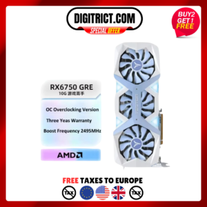 USED Yeston-AMD RX 6750GRE EAGLE 10G Three fan graphics card, Placa de vídeo,GDDR6, 192 bits, PCIe 4.0,