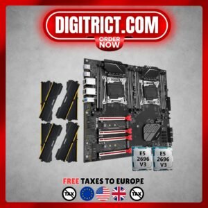 MACHINIST X99 D8 MAX Motherboard Combo – Dual Xeon + 128GB RAM